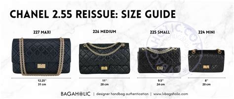 chanel reissue flap bag sizes|Chanel bag size chart.